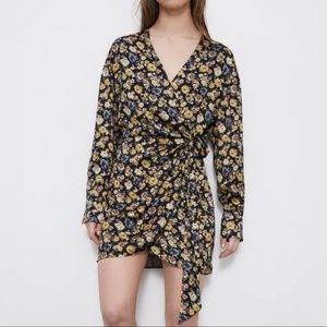 NWT ZARA Floral Jumpsuit Dress Small